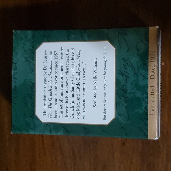 Merry Grinch-mas Hallmark miniature Christmas ornaments - Picture 2 of 6